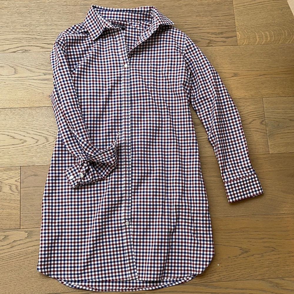 Oxford Button Up Runic / Dress - small